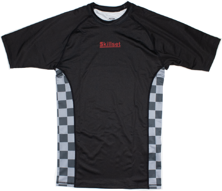 Rash Guard Side Checkered Print